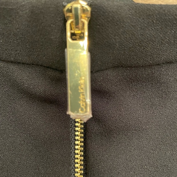 Calvin Klein Black Mini Dress with Bow Detail - Picture 5 of 9